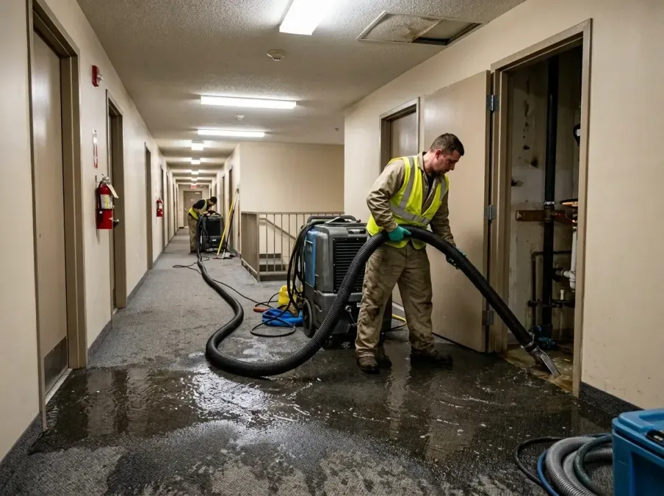 multi-unit-apartment-hallway-f-005 — frequently asked questions, Emergency Burst Pipe Water Extraction & Removal in North Sy…